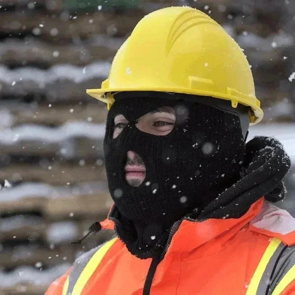 ❤️ Pioneer Black Balaclava-3 Hole - Stay Warm This Winter - One Size - Picture 2 of 2